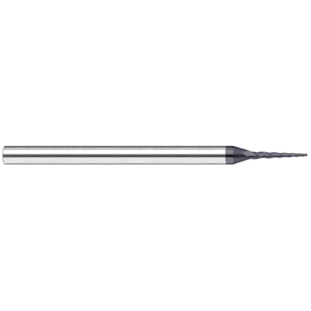 Miniature End Mill - Tapered - Square, 0.0750"", Included Angle: 6 Degrees -  HARVEY TOOL, 20975-C6